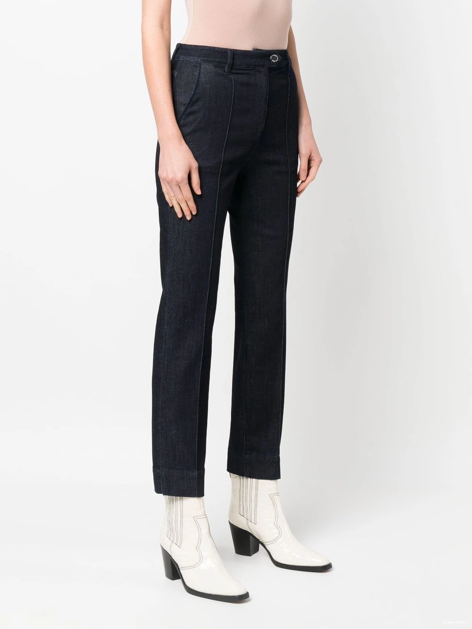 Affordable jeans Women logo-patch Love cropped Moschino 0408